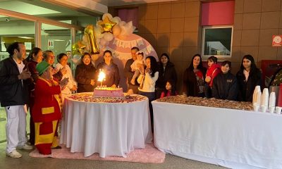 Familia llevó amor y alegría al hospital San Pablo. Foto: Ministerio de Salud.