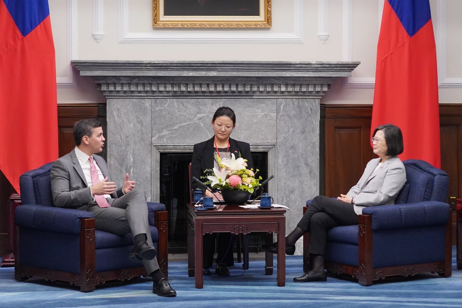 Presidentes de Paraguay y China Taiwán. Foto: Presidencia de China Taiwán.