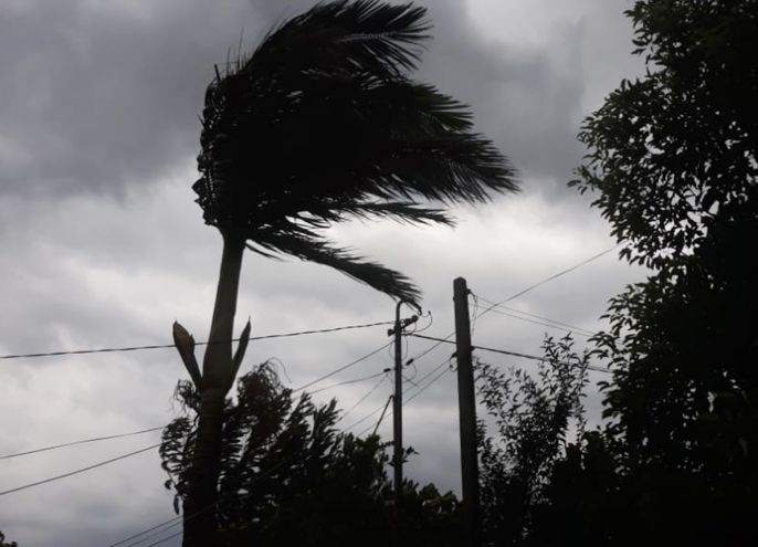 Alertan sobre ráfagas de viento en varios departamentos del país. Foto: Archivo.