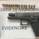 Arma y cargador incautados. Foto: Policía Nacional.