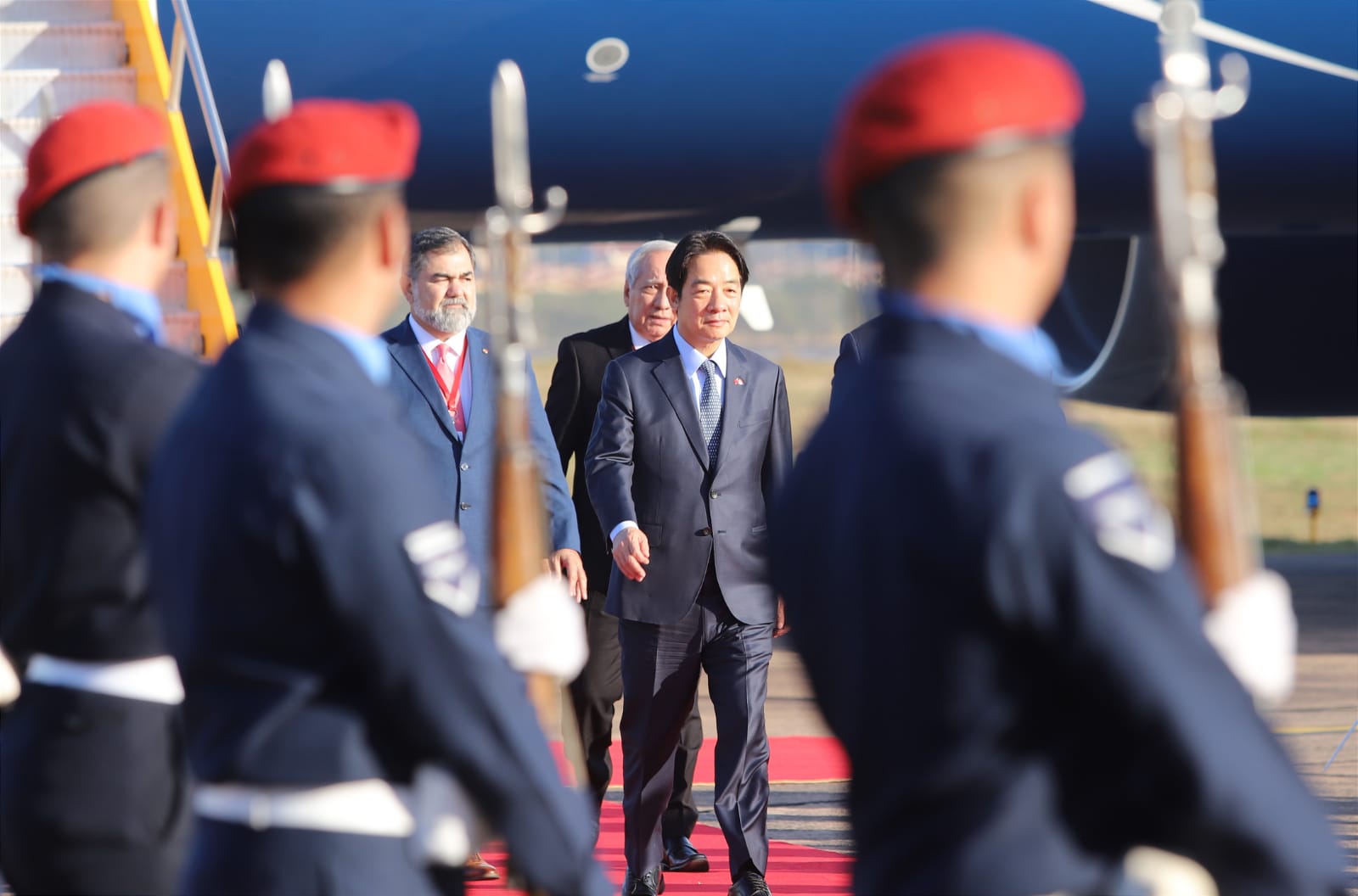 William Lai Ching-Te arribó al país. Foto: Gentileza.