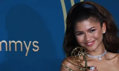 Zendaya en los Premios Emmy. Foto: DW.