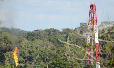 Extracción de petróleo en la reserva natural de Yasuní, Ecuador. Foto: DW.