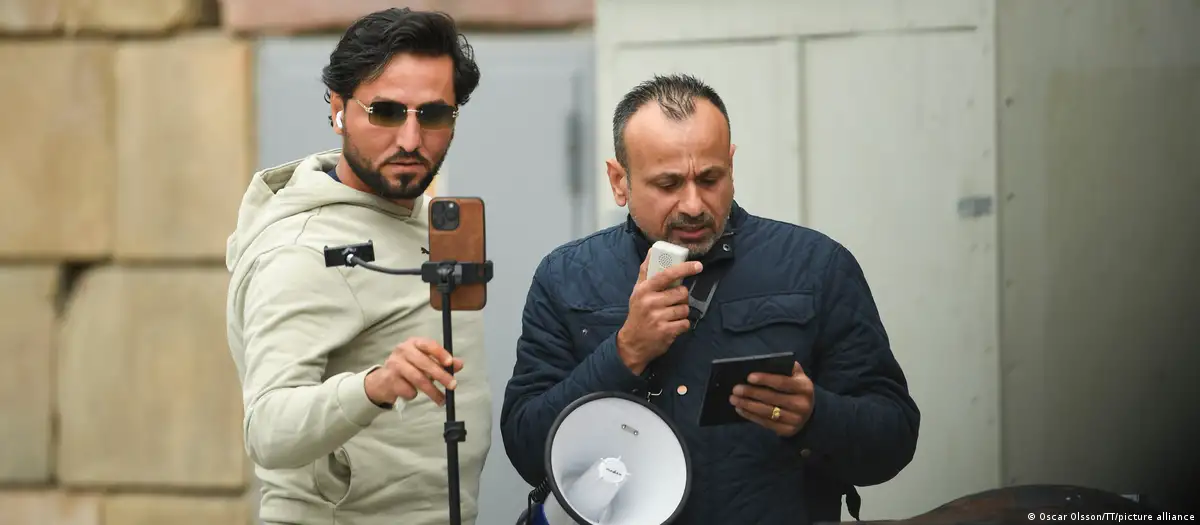 Salwan Momika y Salwan Najem, dos de los activistas que han quemado el Corán en Suecia. Foto: DW.