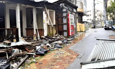 Tifón en Japón. Foto: DW.