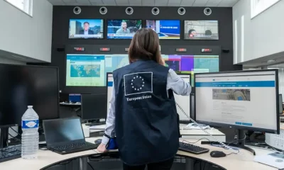 Centro de Coordinación para emergencias, en Bruselas. Foto: DW.