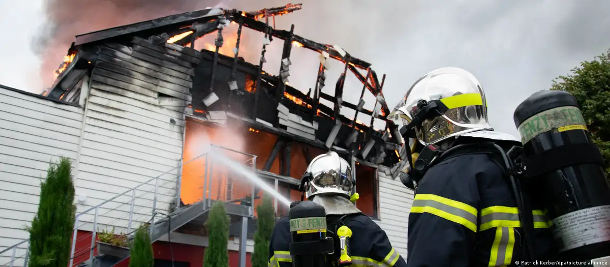 Incendio en un albergue de vacaciones en Wintzenheim, Francia. Foto: DW.