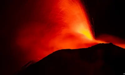 Erupción del Etna. Foto: DW.