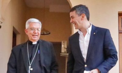 Cardenal Adalberto Martínez y Santiago Peña. Foto: gentileza.