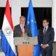 Embajador de EU, Javier Garcia de Viedman y el canciller Rubén Ramírez Lezcano. Foto: Gentileza.