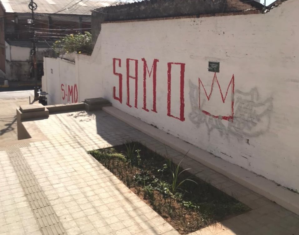 Vandalismo en la Escalinata de Antequera. Foto: Municipalidad de Asunción.