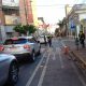 Calles congestionadas en adyacencias del Palacio de López. Foto: Tránsito Asunción.