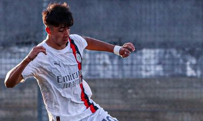 Hugo Cuenca, futbolista paraguayo del AC Milan. Foto: @MattiaBarzaghii.