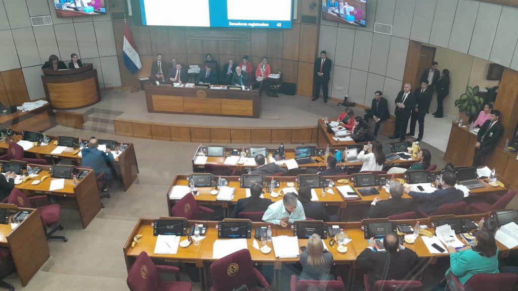 Sesion del Senado. Foto: R. 1000 AM.