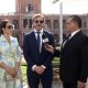 Alejandro Domínguez en la asunción presidencial de Peña. Foto:Captura de pantalla