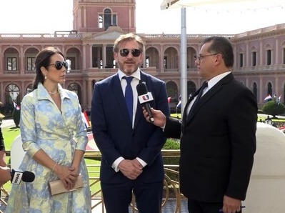 Alejandro Domínguez en la asunción presidencial de Peña. Foto:Captura de pantalla