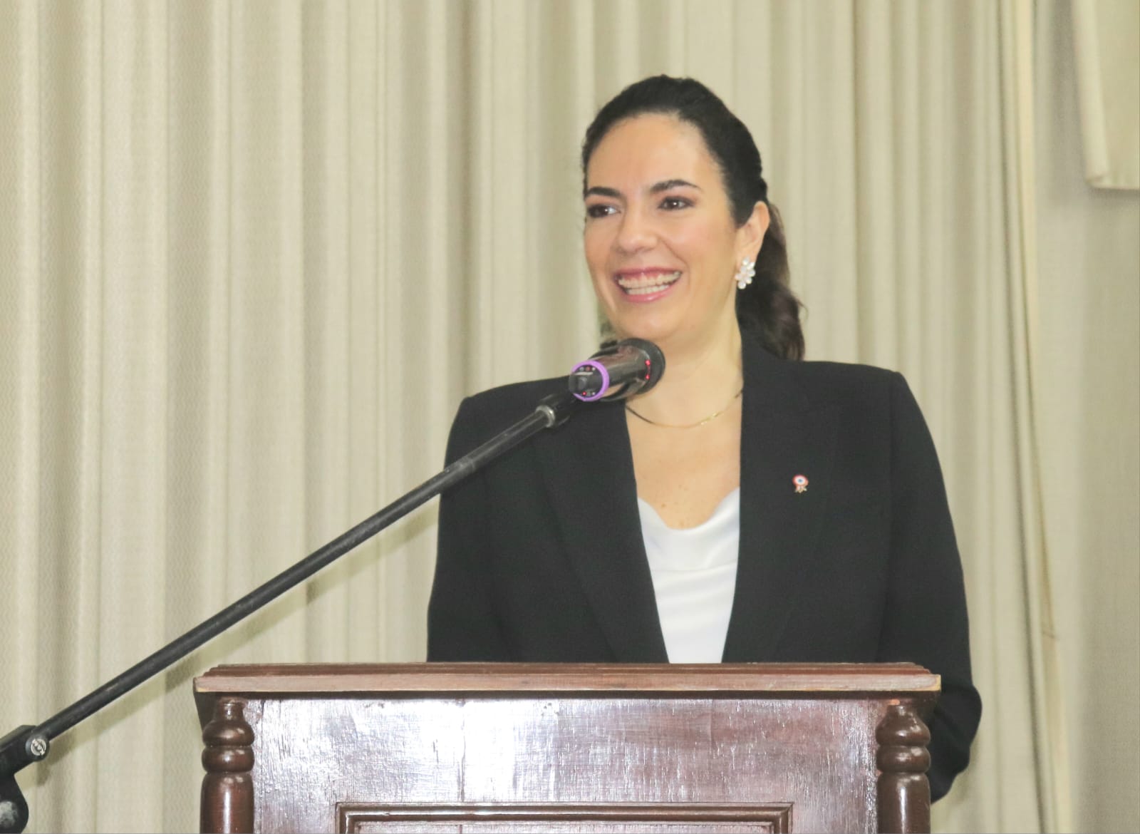 Claudia Centurión, ministra del MOPC. Foto: MOPC.