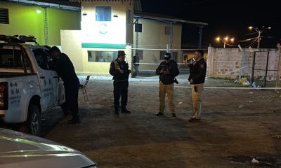 Intervención policial tras el asesinato. Foto: @Raulbogarin