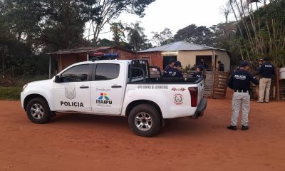 Allanamiento en la ciudad de Capiatá. Foto: Policía Nacional.