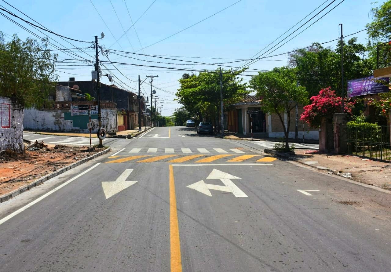 Calles del barrio Sajonia. Foto: Municipalidad de Asuncion