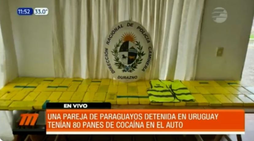 Detienen a paraguayos en Uruguay. Foto: captura.