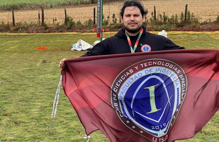 Equipo paraguayo de aficionados a la astronáutica, despegó el cohete Urutau-1 y gana premio en Brasil. Foto: Gentileza.