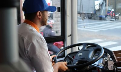 Conductor de transporte público. Foto: gentileza.