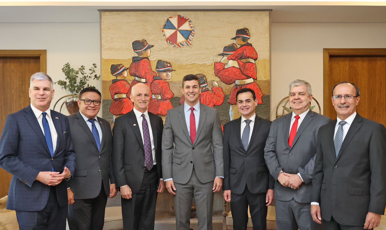 Reunión de Peña y congresistas de EEUU. Foto: Gentileza.