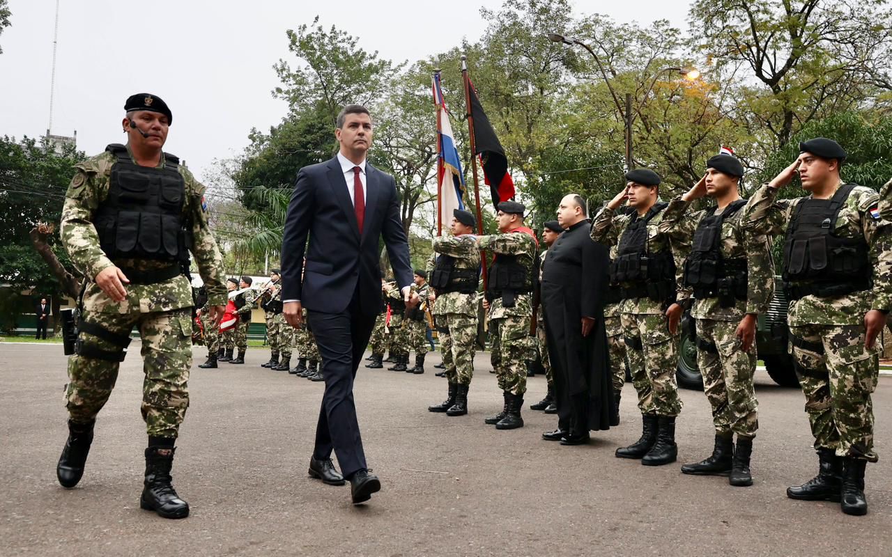 Fredy Oviedo, nuevo comandante del Regimiento Escolta. Foto: Agencia IP.