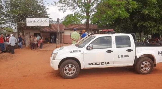 El crimen ocurrió a metros del Centro de Salud. Foto: Radio Cáritas.