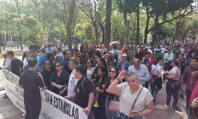 Movilización de funcionarios de la UNA. Foto: Facultad de Filosofía.