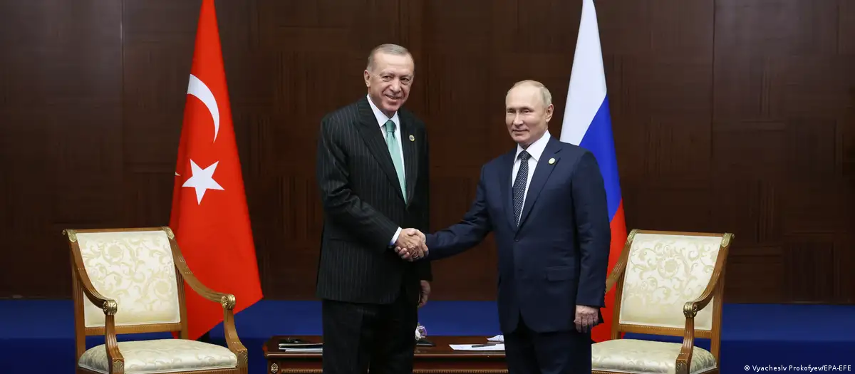 Putin y Erdogan. Foto archivo. DW.