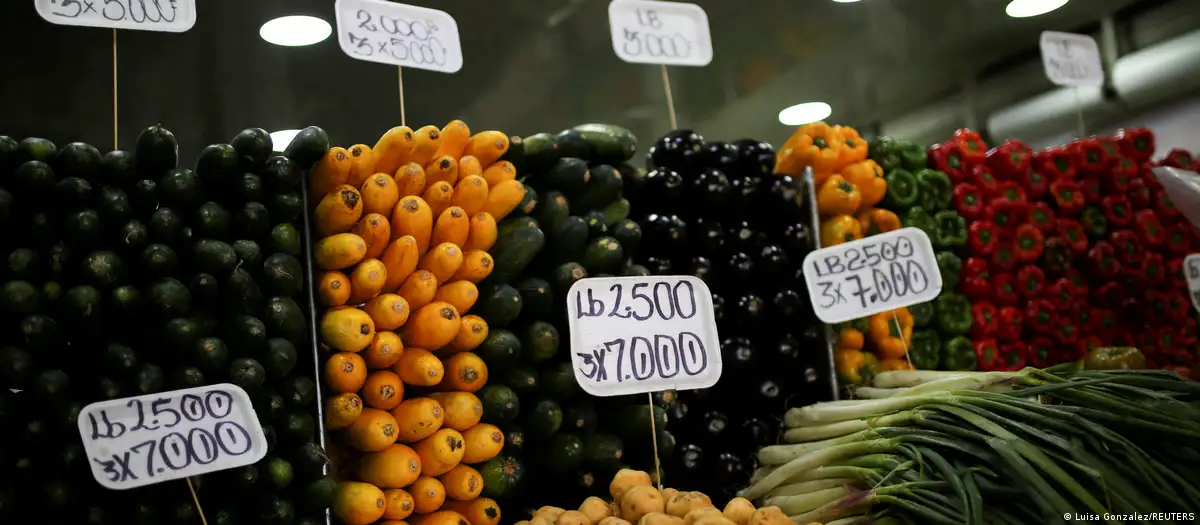 Verduras en venta. Foto:DW.