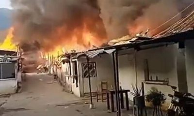 Incendio en la cárcel de Tocorón, Venezuela. Foto: La República.