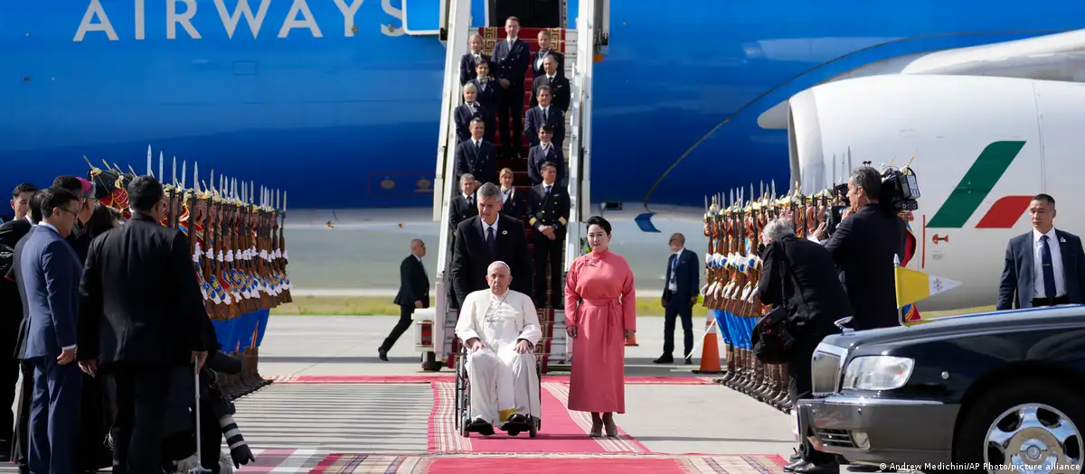 Papa Francisco llegando a Magnolia. Foto:DW.