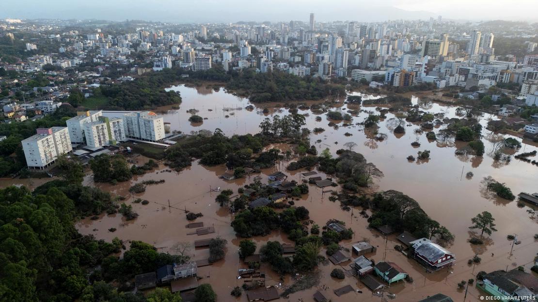 Inundación en Brasil. Foto: DW.