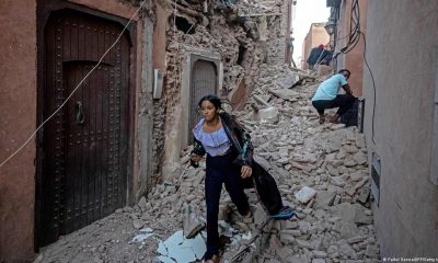 Destrozos que dejó el terremoto en Marrueos. Foto: DW.