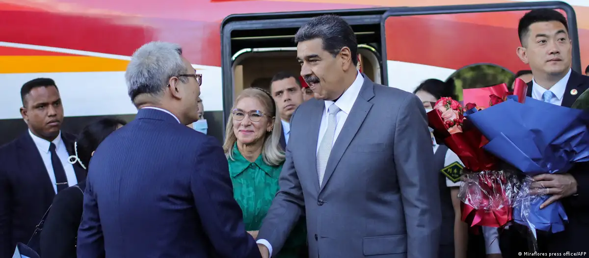 Nicolás Maduro llegando a Pekin, Foto: DW.