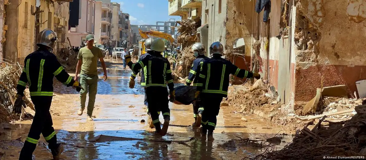 Inundación en Libia. Foto: DW.