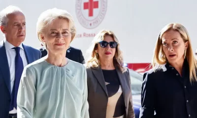 La presidenta de la Comisión Europea, Ursula von der Leyen y la primera ministra italiana, Giorgia Meloni. Foto: DW.