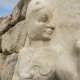 Una estatua en la antigua ciudad de Hattusa, en el distrito de Bogazkale de Corum (Turquía). Foto. DW.