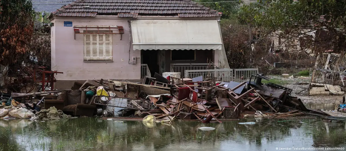 Inundaciones en Grecia. Foto:D W.