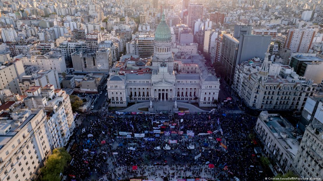 Marcha a favor del aborto legal en Argentina. Foto:DW.