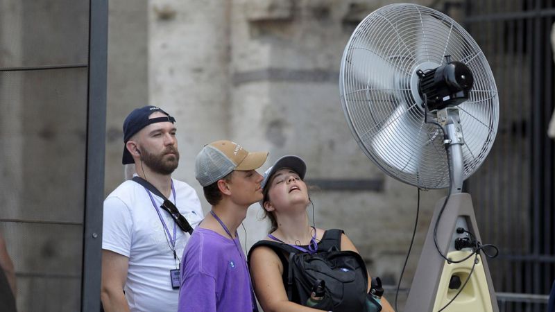 Ola de calor. Foto: BBC.