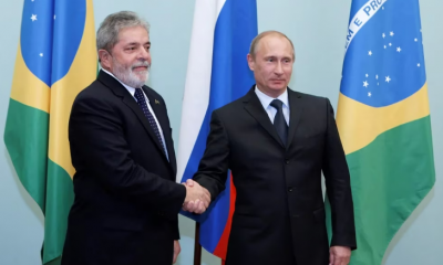 Lula da Silva y Vladimir Putin. Foto: Infobae.