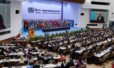 Antonio Guterrers, secretario general de Naciones Unidas se dirige al pleno durante la apertura de la Cumbre G-77 en La Habana, CubaImagen: Alexandre Meneghini/REUTERS