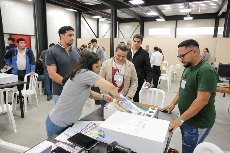 Auditoría de materiales electorales. Foto: Gentileza.