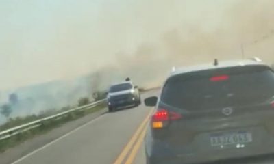 Incendio de gran magnitud en Ruta Luque- San Bernardino. Foto: Captura de pantalla.