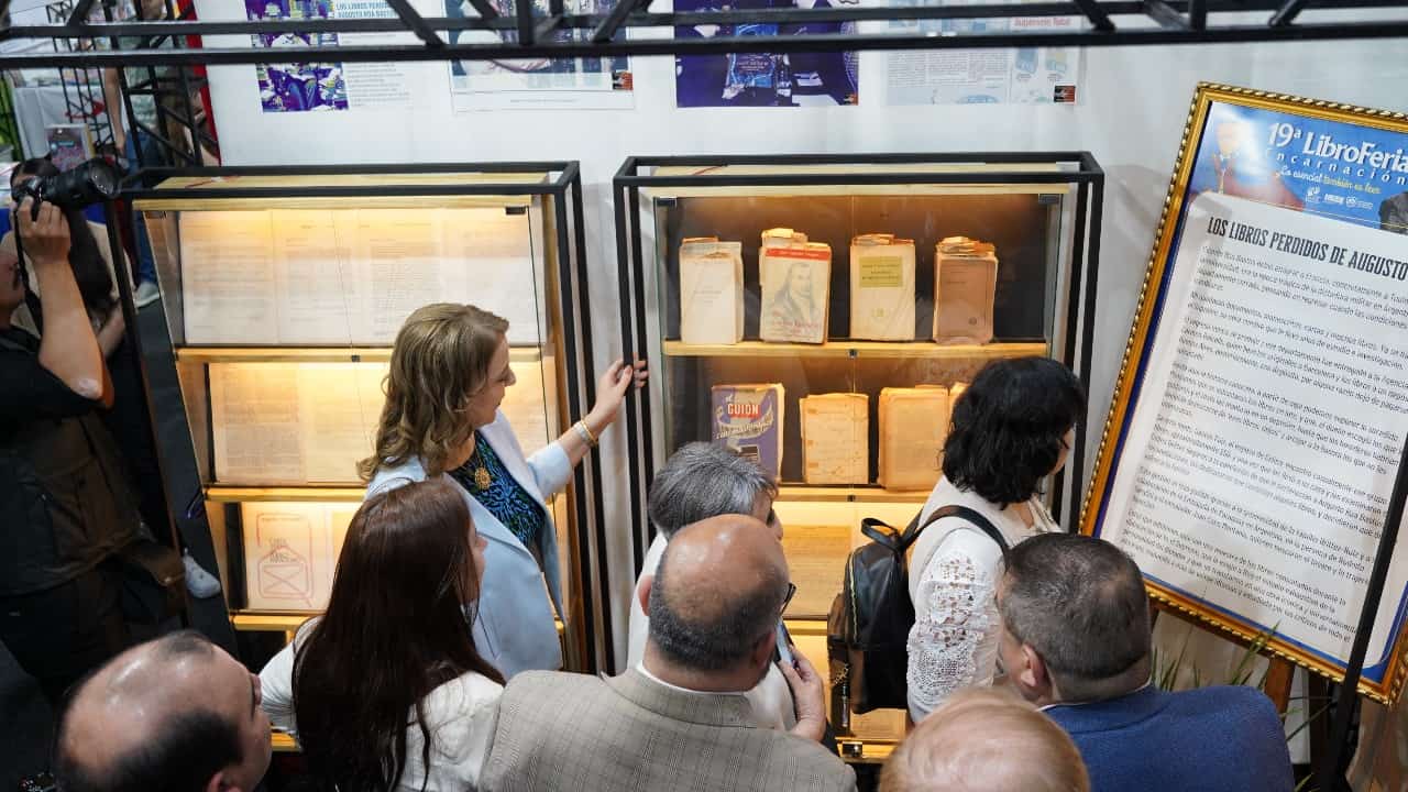 Inauguración de la muestra "Los libros perdidos de Augusto Roa Bastos". Cortesía