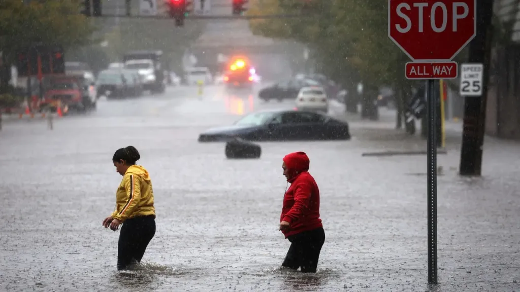 Inundación en New York. Foto: CNN.